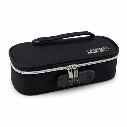4 Layer Zipper Stationery Pouch Pencil Case with Combination Lock for Students (1 Piece)