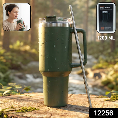 Extra Large Insulated Travel Mug, Tumbler (1200ML - 1 Pc / Mix Color)