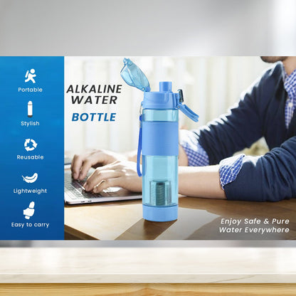 Customized/Personalized Alkaline Water Bottle, with Food Grade Plastic, Stylish and Portable (Particulates not included)