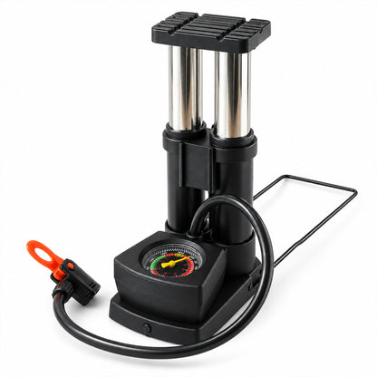 Mini Bike Pump – Portable Foot Operated with Gauge | Safora