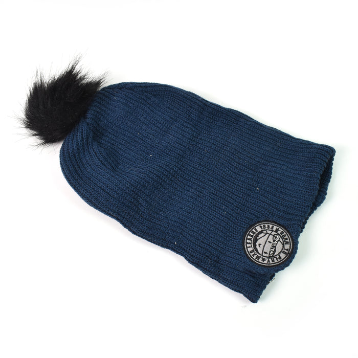 Small Cap for Winter Woolen Knitted Inside Fur Caps (1 Pc / Mix Design & Color)