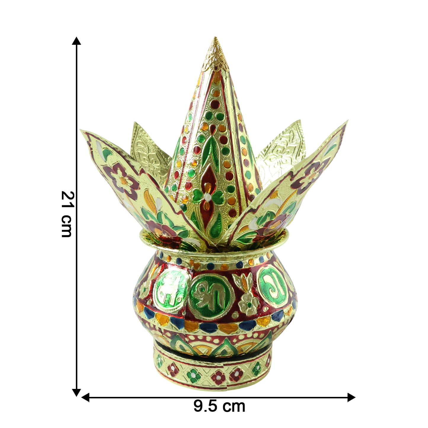 Traditional Decorative Pooja Kalash (1 Set)