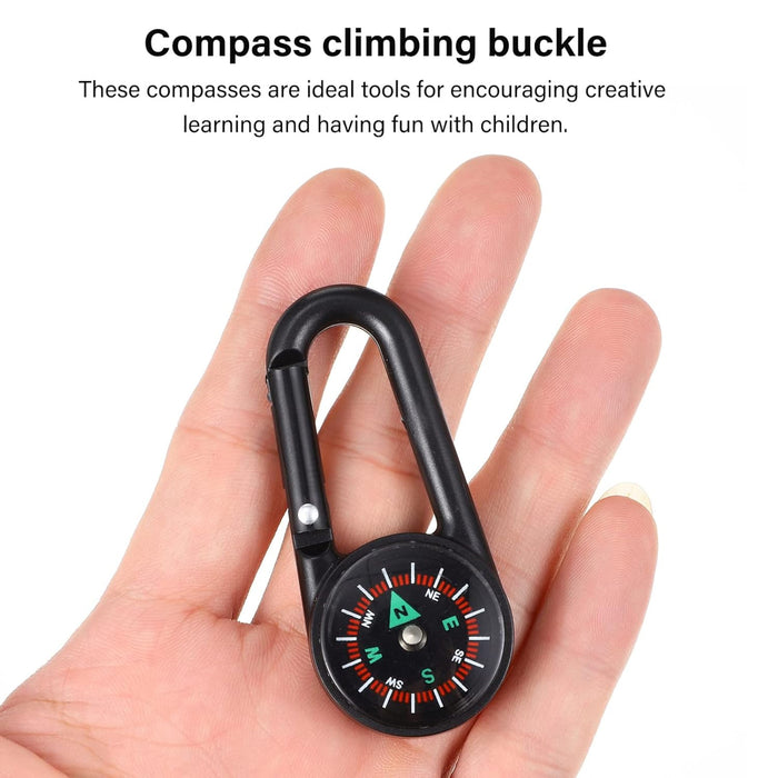 Clip Snap Hook Mini Compass (1 Pc /  (1 Pc / Mix Design)