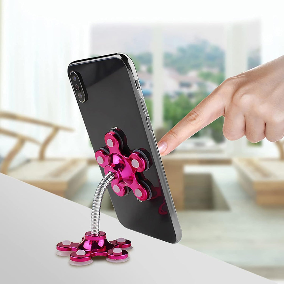 Buy 360° Rotatable Phone Holder - Suction Cup Stand | DeoDap