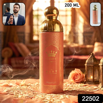 Next Vanity deodorant spray packaging design