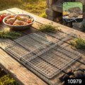 Heavy-Duty Stainless Steel BBQ Grill Basket – Long Handle & Durable Construction