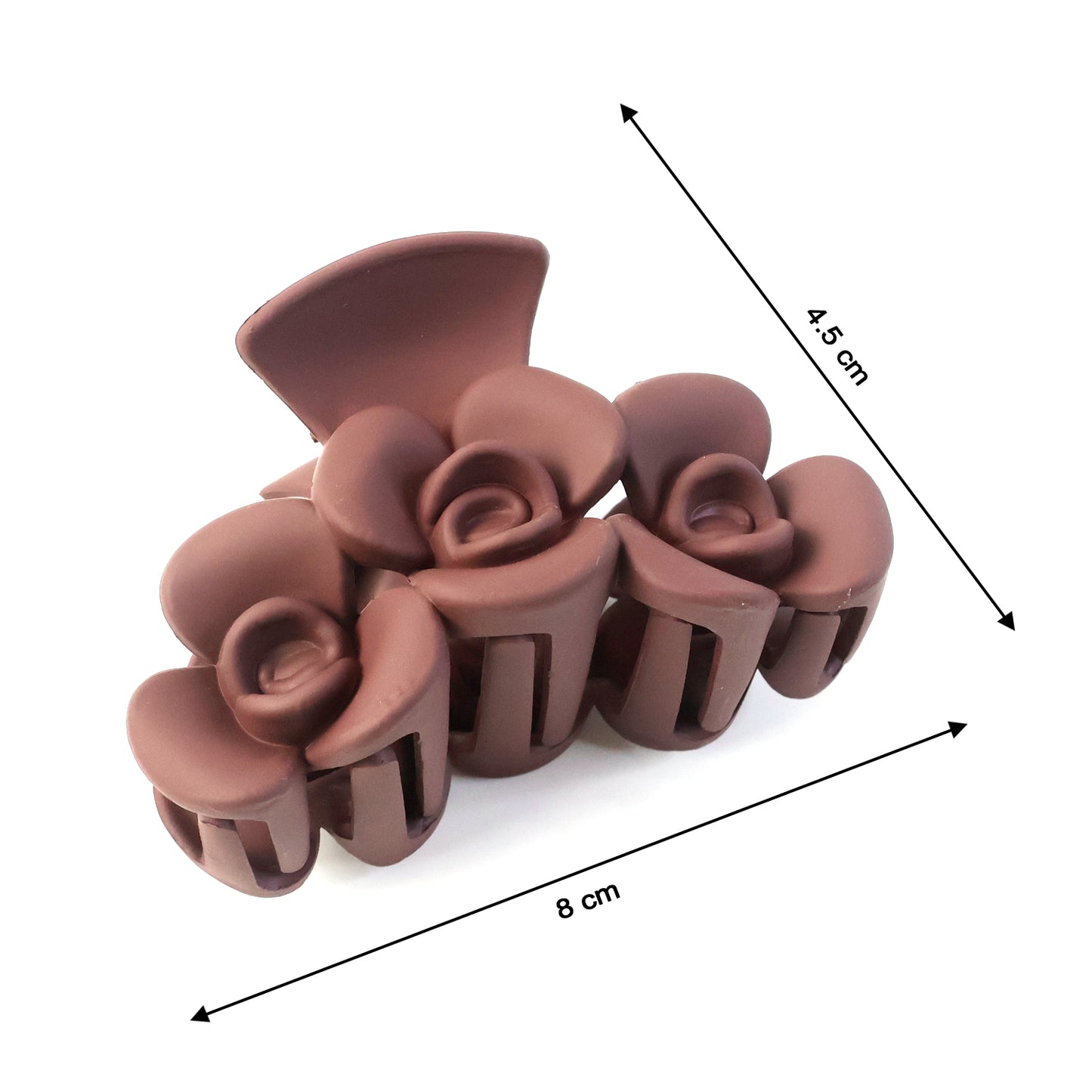 Elegant Rose-Shaped Hair Claw Clip for Women & Girls (1 Pc)