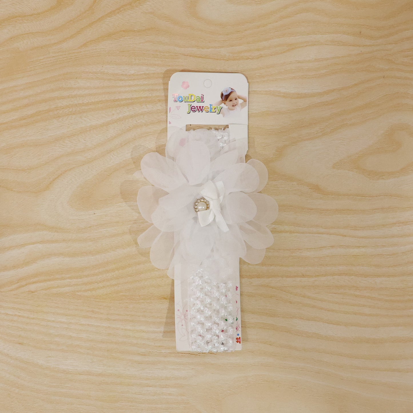 Soft Elastic Floral Baby Headband with Stretchable Fit