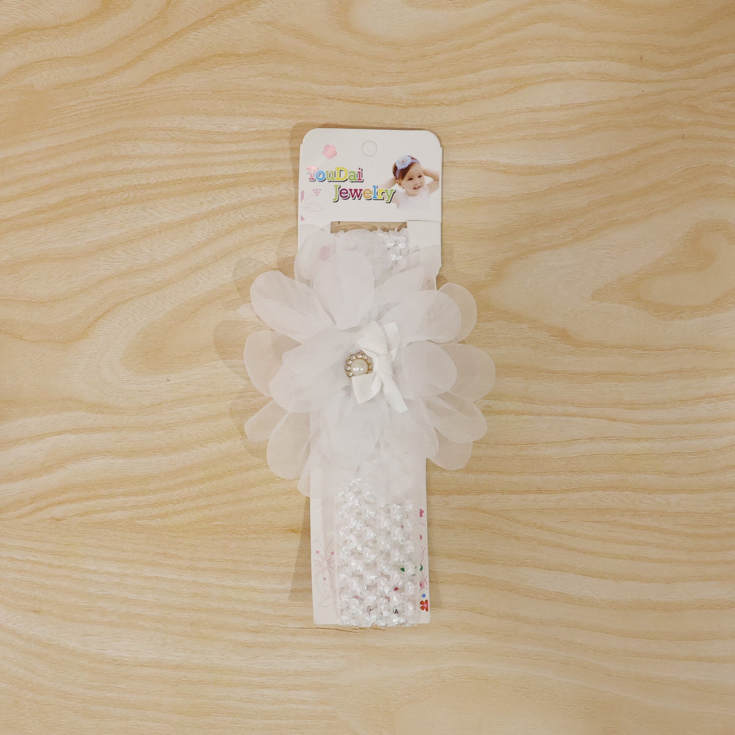 Soft Elastic Floral Baby Headband with Stretchable Fit
