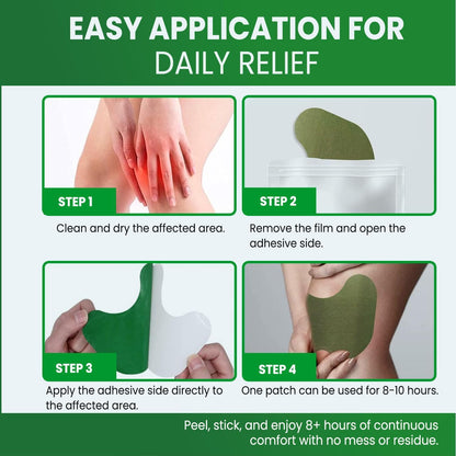 Knee Relief Patch Set – Herbal-Infused Adhesive Patches (10 Pc Set)