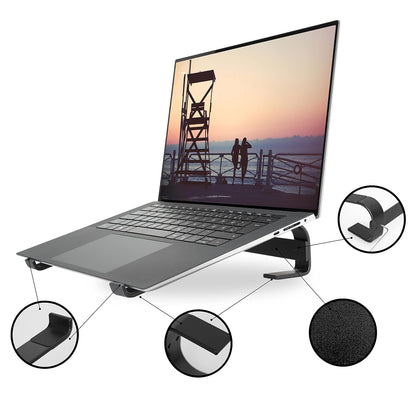 Fixed Metal Laptop Stand for Desk (25 × 26 cm)