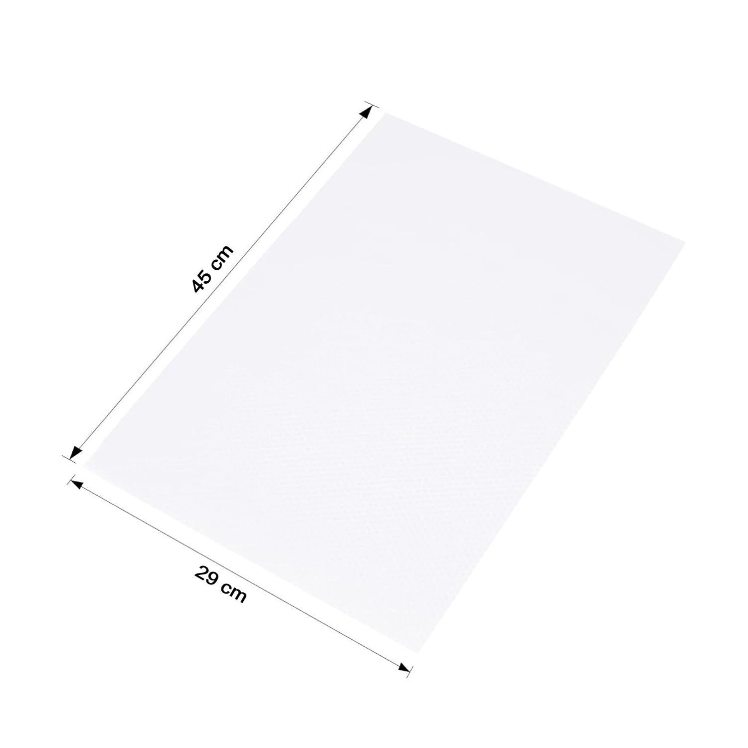 Transparent Plastic Fridge Mat 45 × 29 cm (1 Pc)