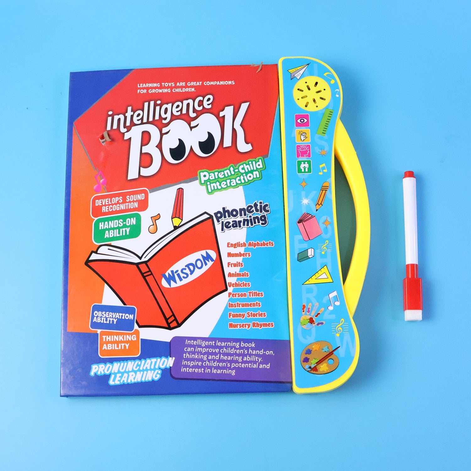 Musical Learning Study Book with Numbers, Letters