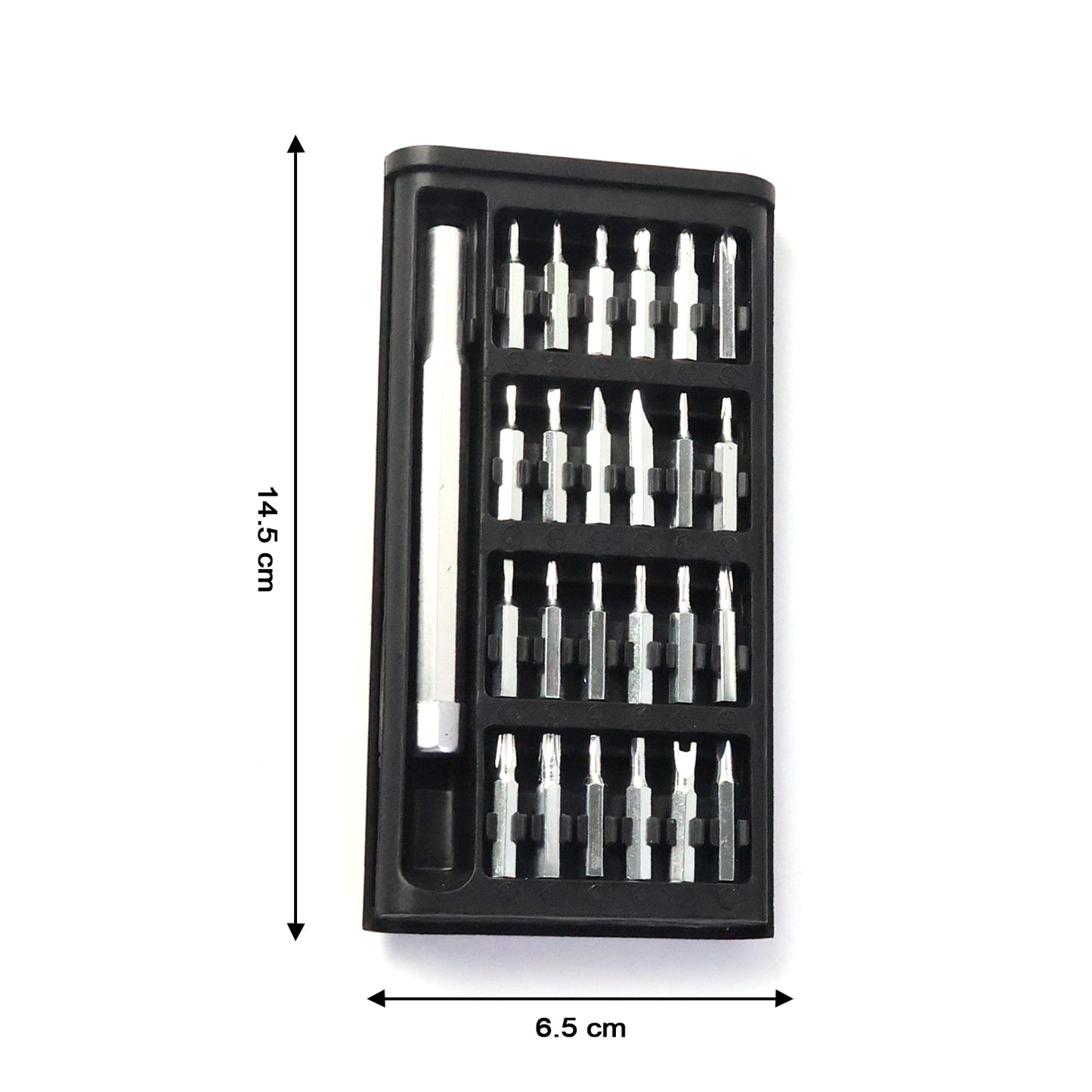 Ergonomic magnetic screwdriver handle from 24-in-1 precision set
