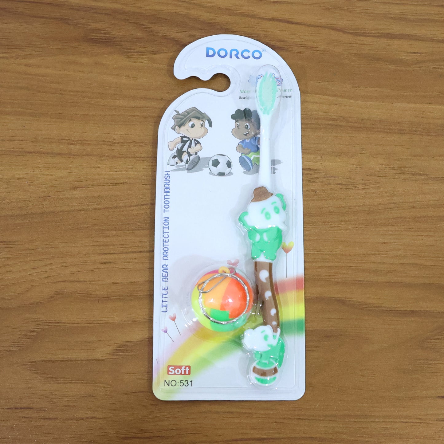 Kids Toothbrush and Ball Keychain Toy Set