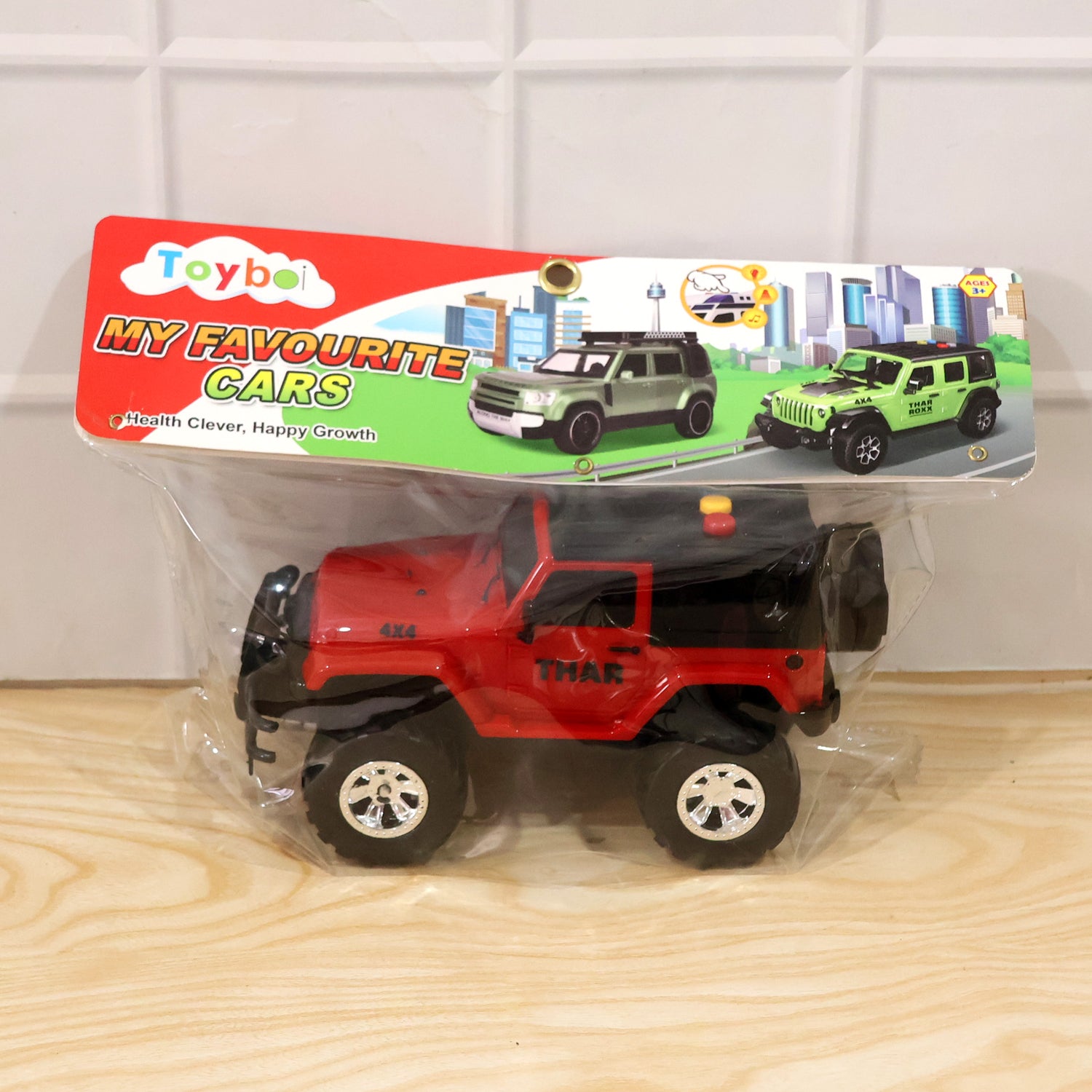 Kids Hunter Off-Road Friction Powered Toy Jeep with Light & Sound