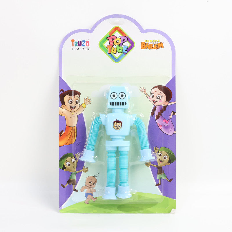 Flexible Pop Tube Robot Toy for Kids – Bendable Stretch Robot Action Figure with Movable Arms and Legs