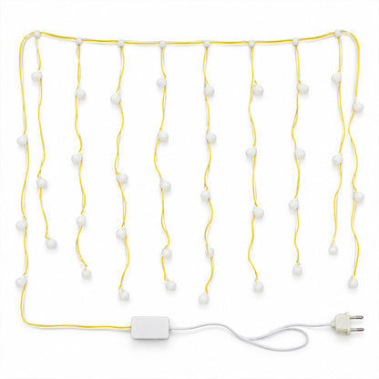 Warm White Bulb Curtain String Lights for Home Decoration (10 Mtr Approx)