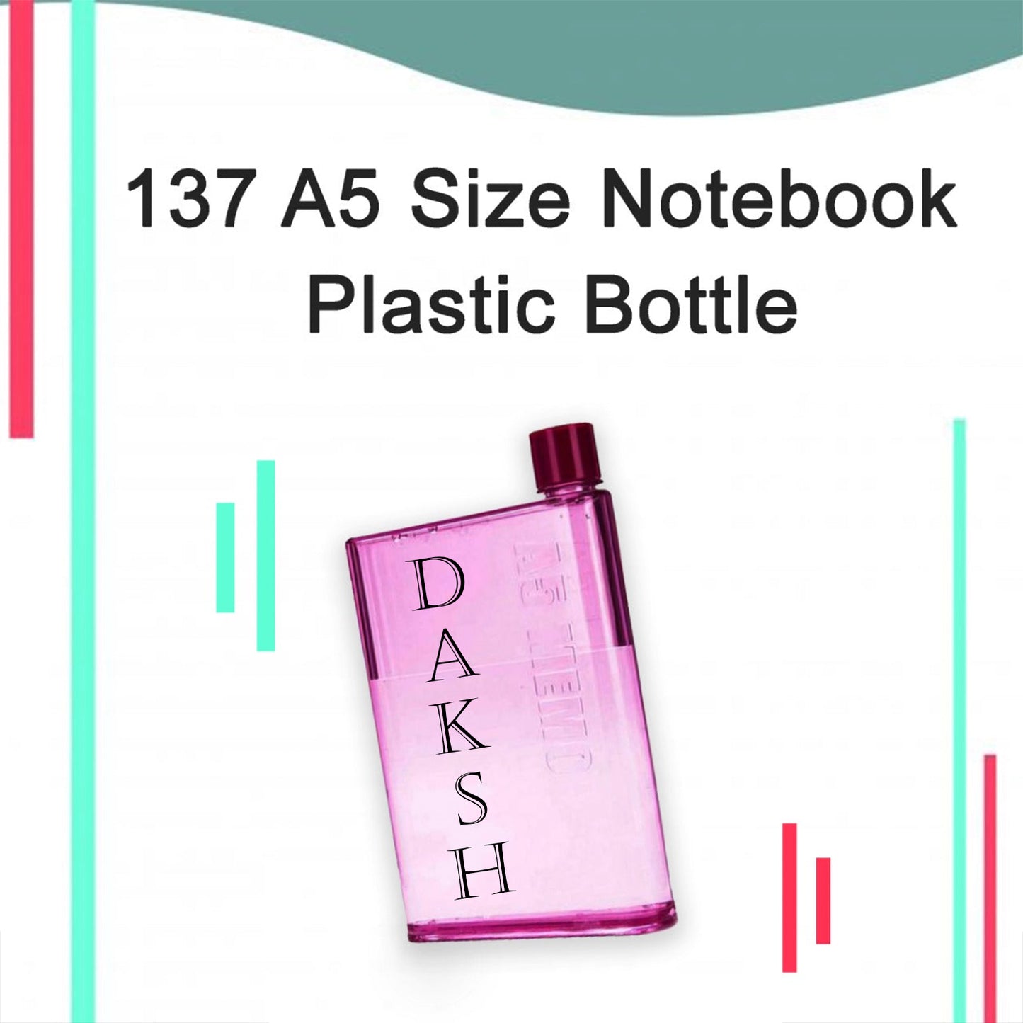 Customize A5 Size Notebook Plastic Bottle (Any Color)