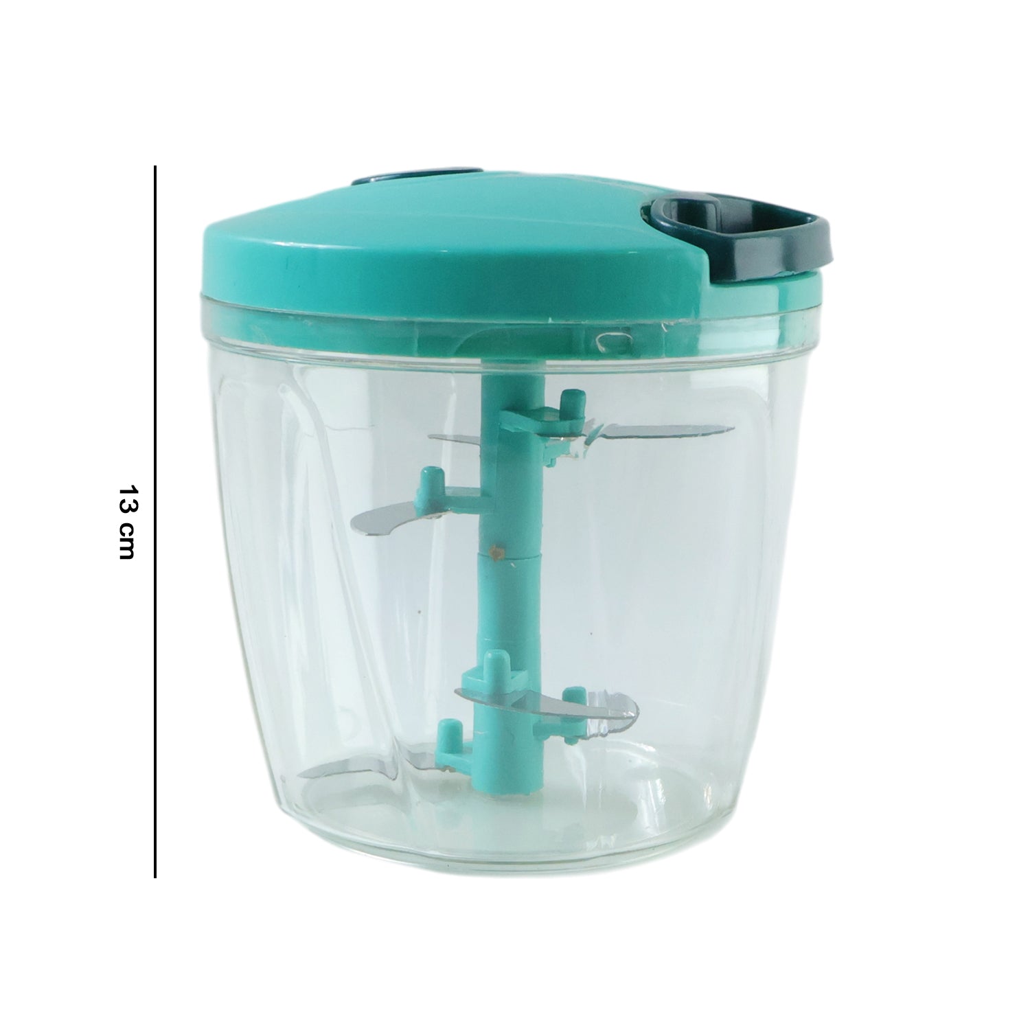 6 Blade Food Chopper with removable parts shown for cleaning