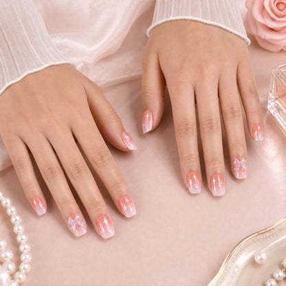 Artificial False Nail Set with Mix Design fake nails - (1 Set)