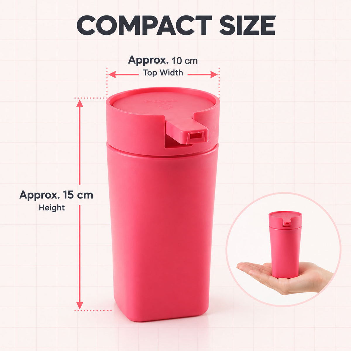 Liquid Soap Dispenser Bottle with Press Pump, Refillable Hand Wash Bottle (1 Pc)