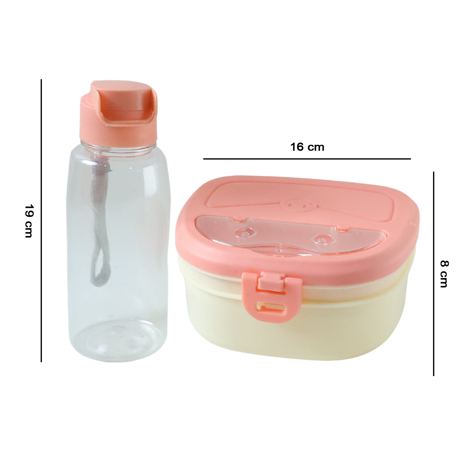 Open plastic lunch box with compartments