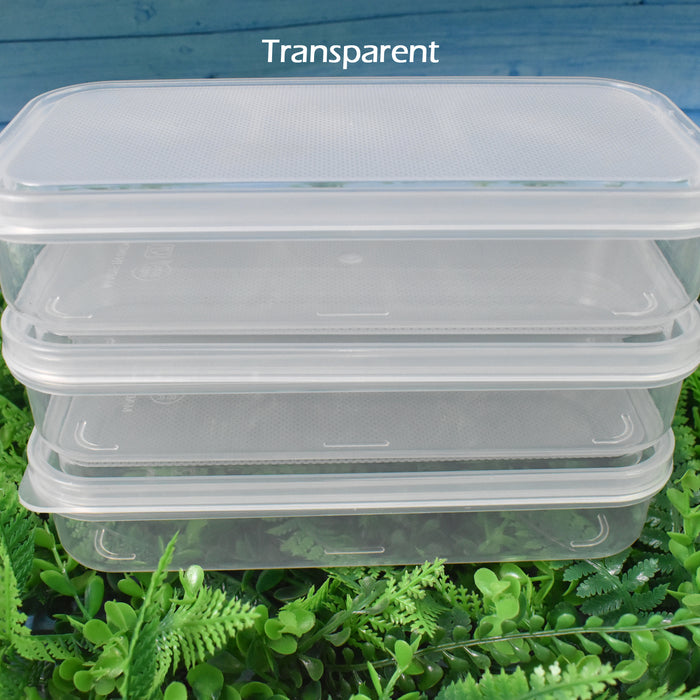 Plastic Square Lunch Box, Kitchen Containers Set (3 Pcs Set)