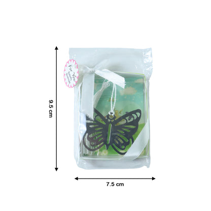 Elegant Butterfly Design Metal Bookmark (1 Pc)