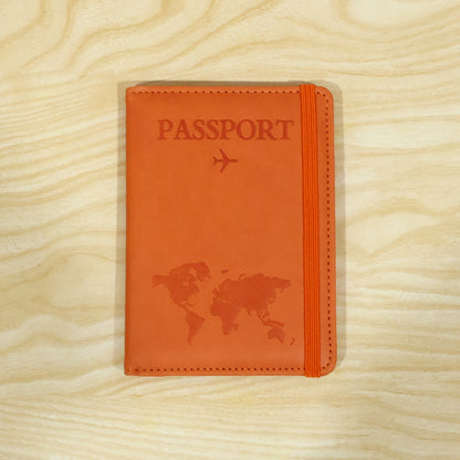 Premium Multifunction Travel Passport Holder & Wallet - Durable PU Leather