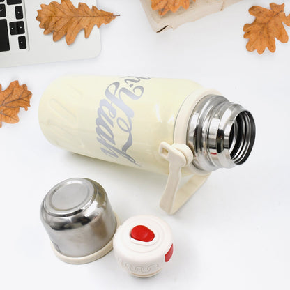 Customize Stainless Steel Vacuum Insulated Water Bottle | Leak Proof Flask for Tea Coffee | With Steel Cup