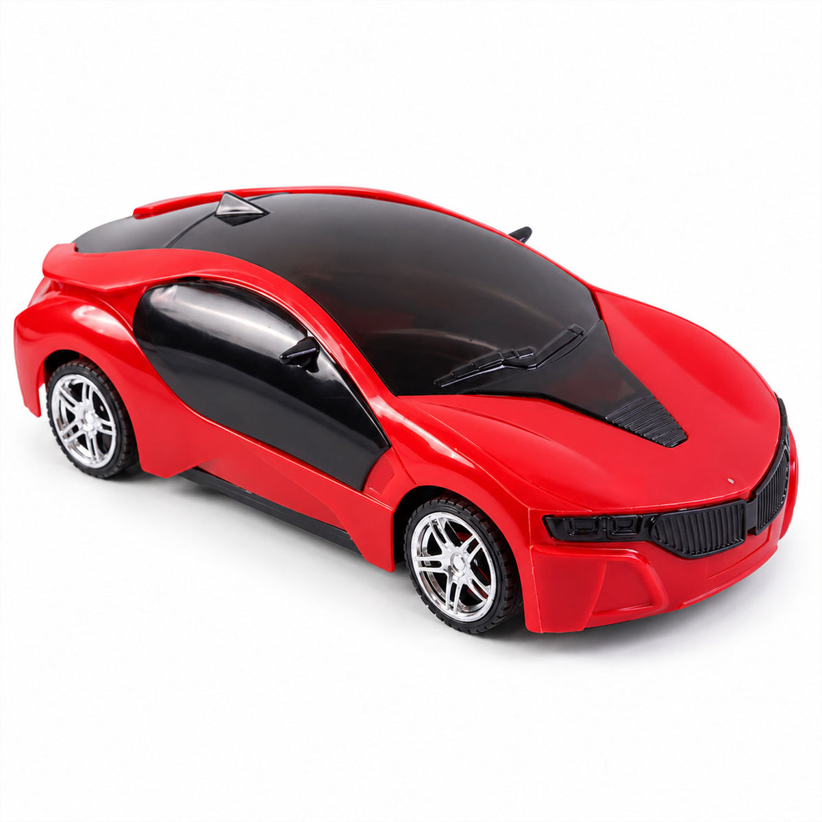 Rechargeable RC Sports Car Toy with 3D Sparkling LED Lights for Kids (1 Pc)