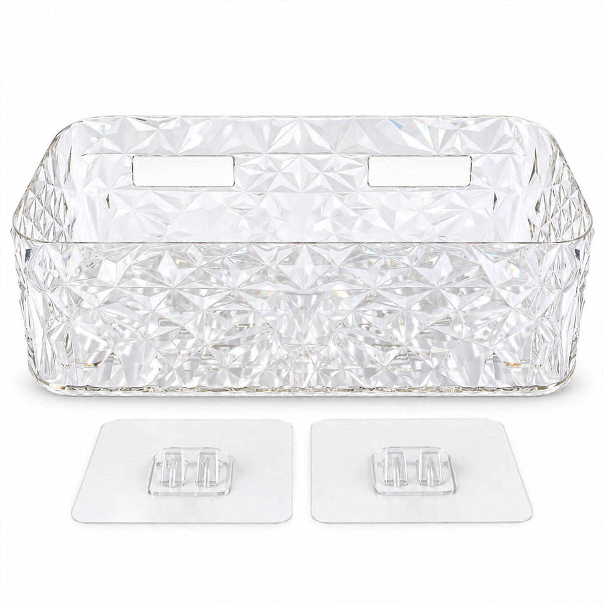 Diamond Design Bathroom Wall Rack for Toiletries and Cosmetic Storage (1 Pc)