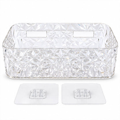 Diamond Design Bathroom Wall Rack for Toiletries and Cosmetic Storage (1 Pc)