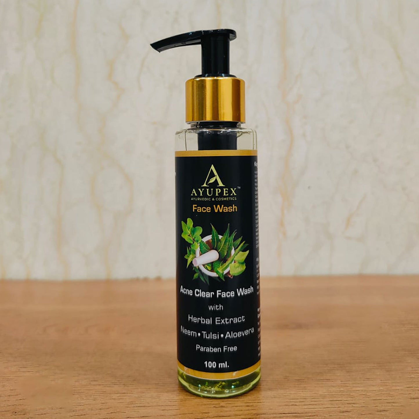 Acne Clear Face Wash – Natural Neem, Tulsi & Aloe Vera Formula