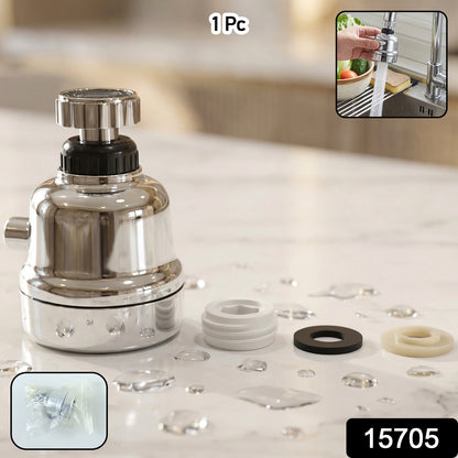 chrome finish faucet aerator for kitchen sink