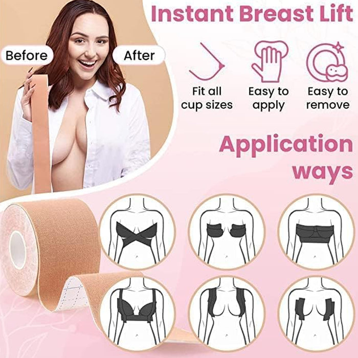 Sensual Women Multipurpose Breast Lift Boob Tape (multicolor