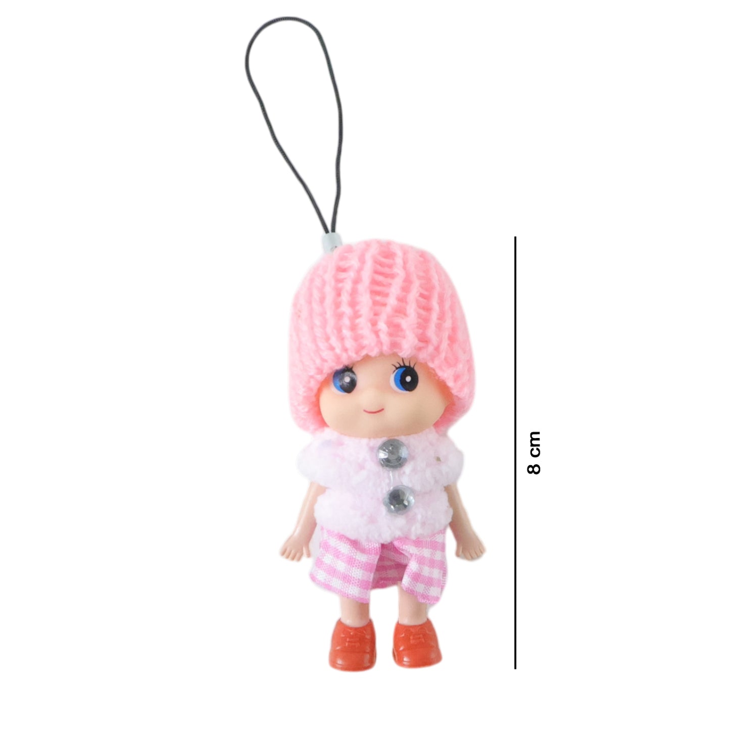 Mini Doll Keychain front view