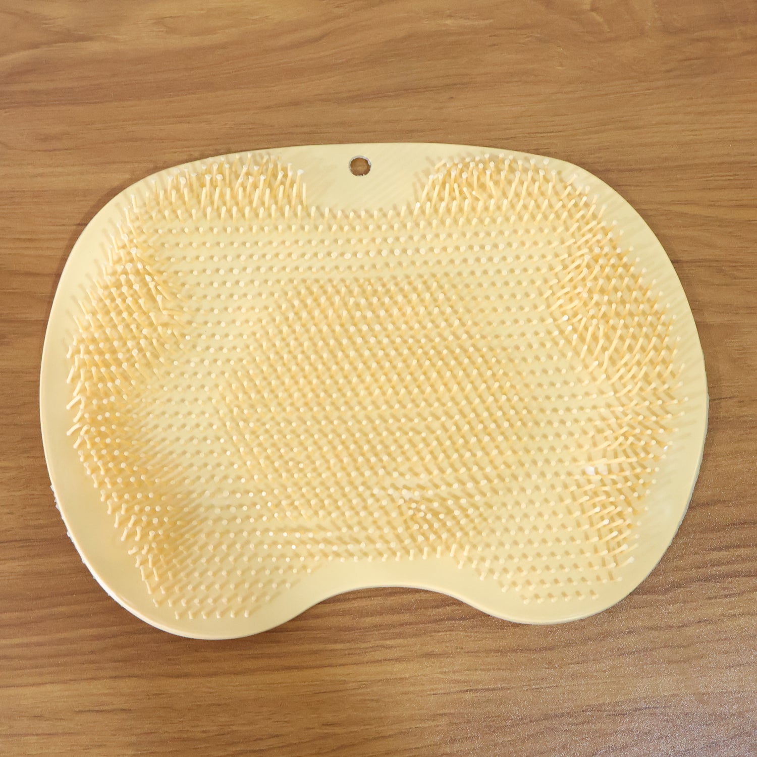 Yellow Silicone Bath Massage Cushion – Suction Cup Exfoliating Foot Scrubber & Mat