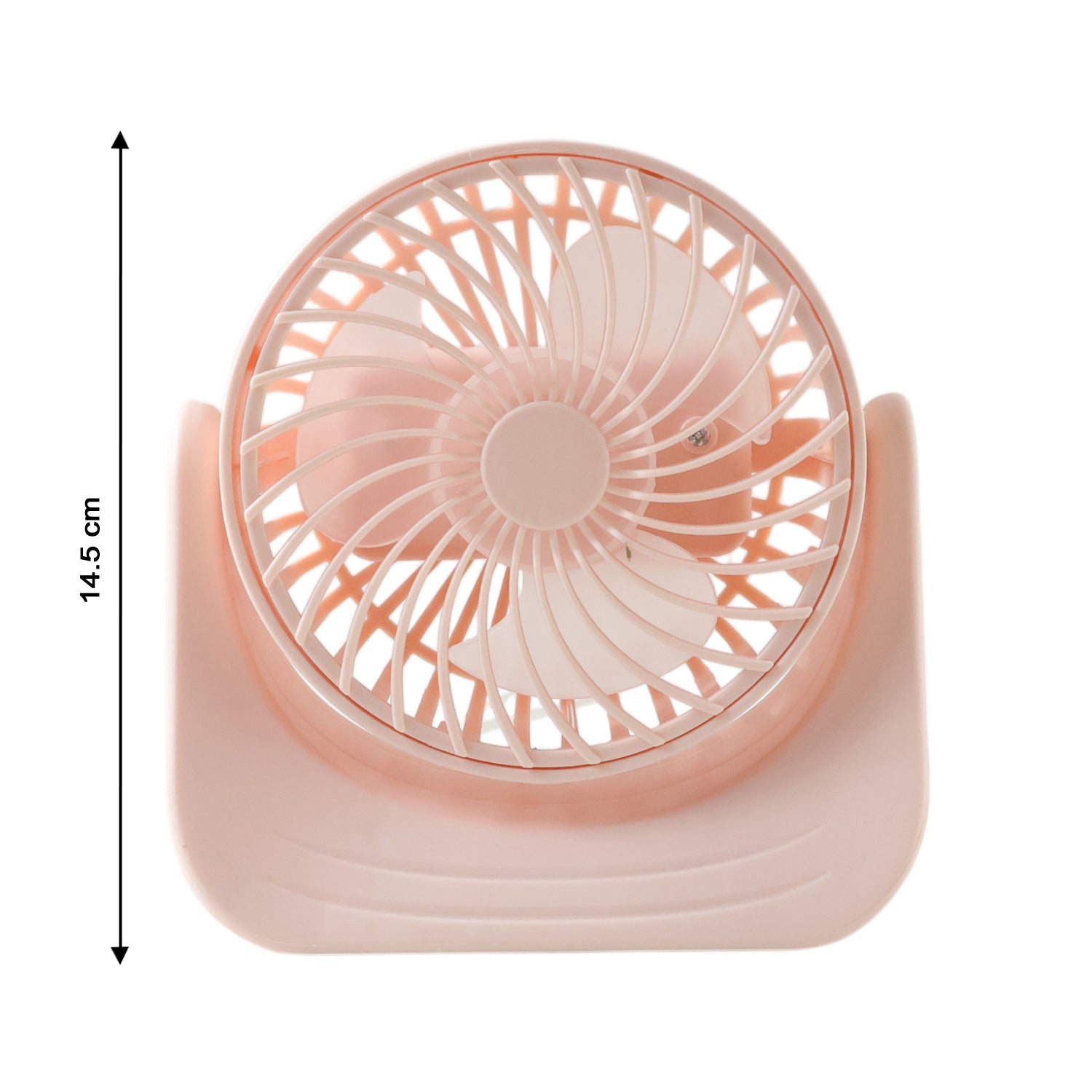 Silent mini desk fan front view