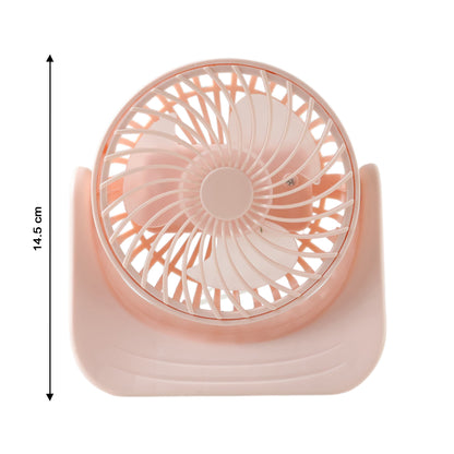 Silent mini desk fan front view