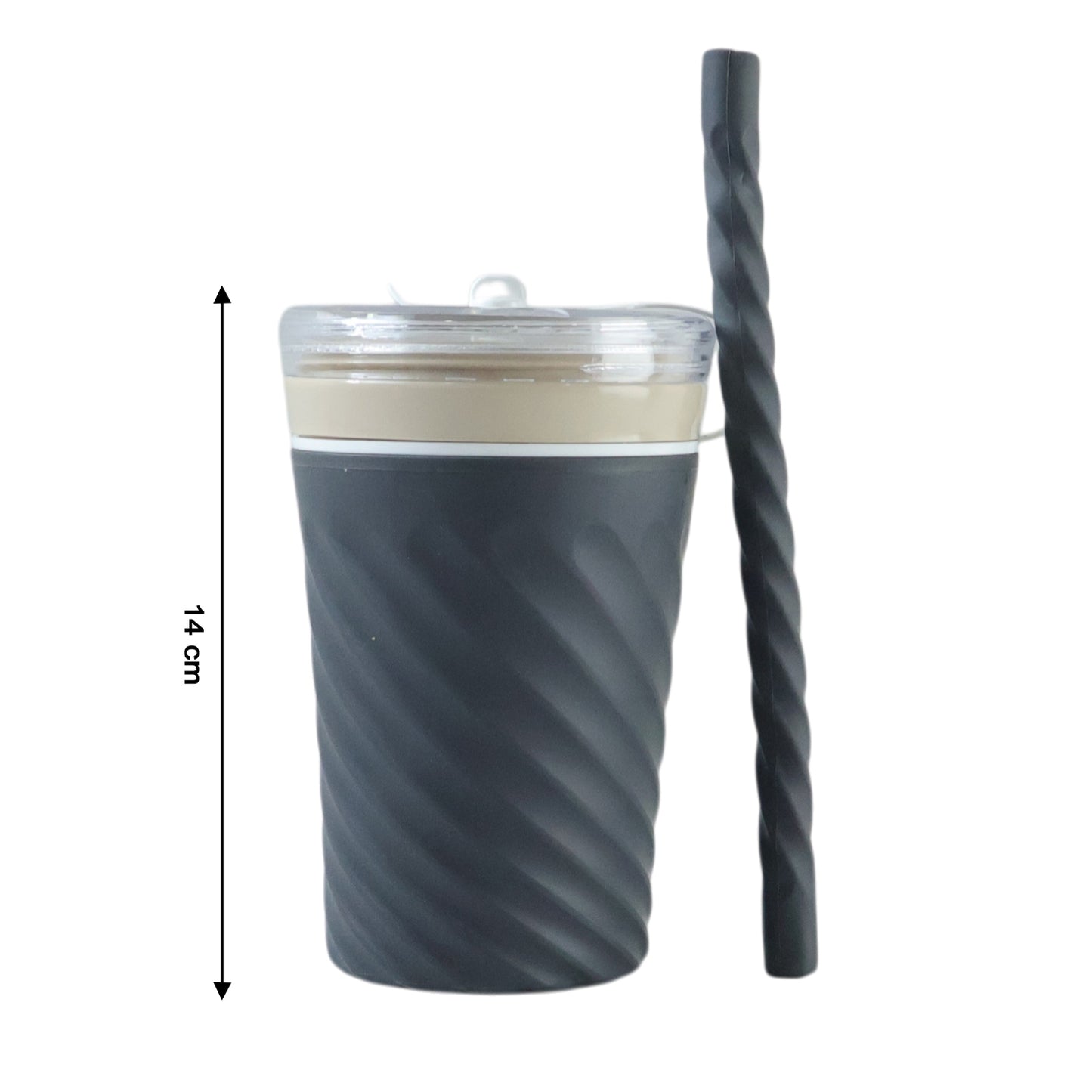 swirl design beverage cup