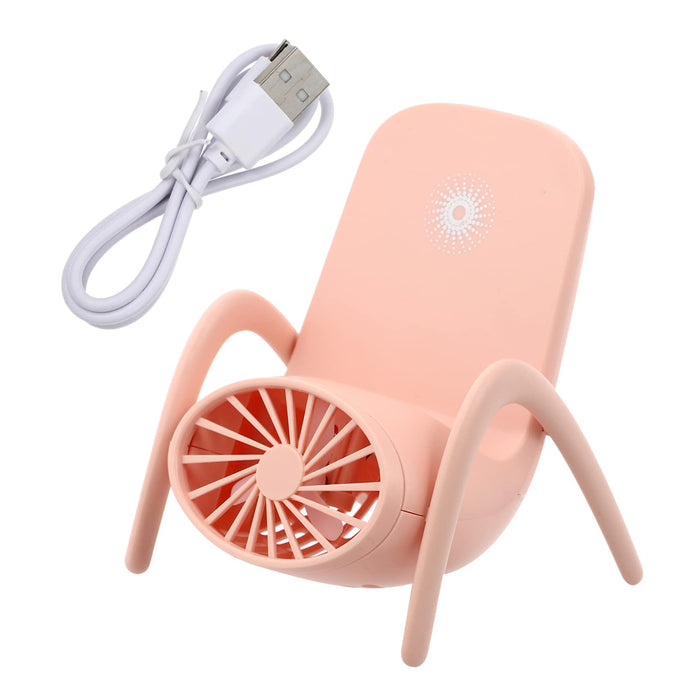 Portable Mobile Phone Holder Fan  Personal Fan Multi- Function Fan Handheld Charging Fan (Battery Not Include)