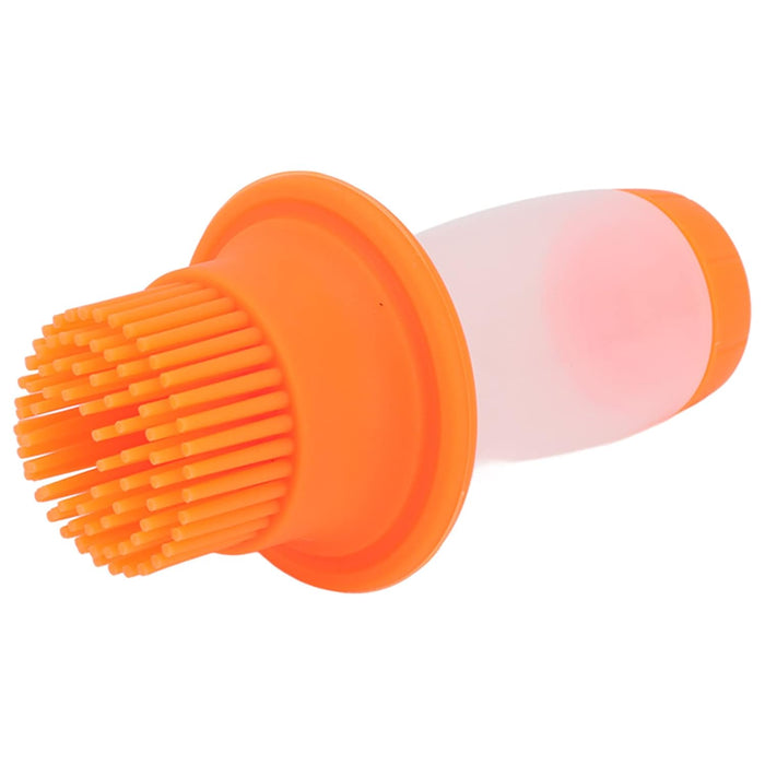 2 in 1 Portable Silicone Oil Bottle Brush with Lid (1 Set)