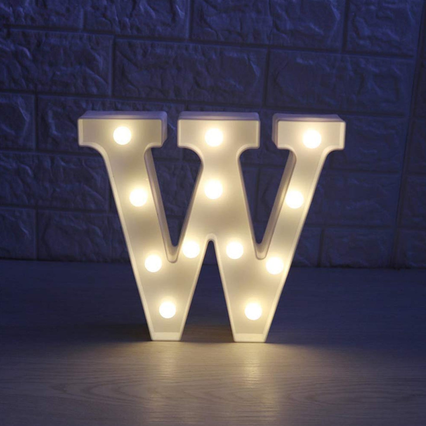 W Shaped LED Decorative Night Light (1 Pc)