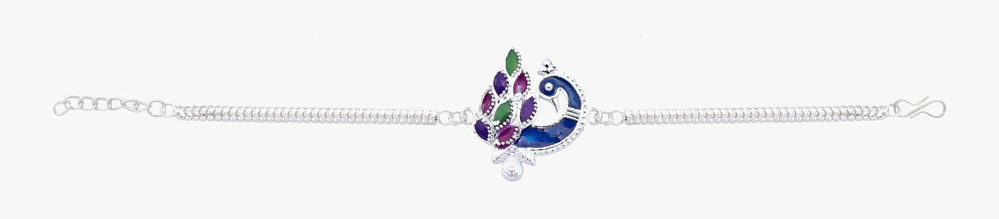 Peacock Design Rakhi, Traditional Elegance for Raksha Bandhan (5pcs)