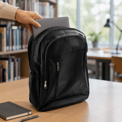 Slim, Durable Water-Resistant Unisex Laptop Backpack College Bag