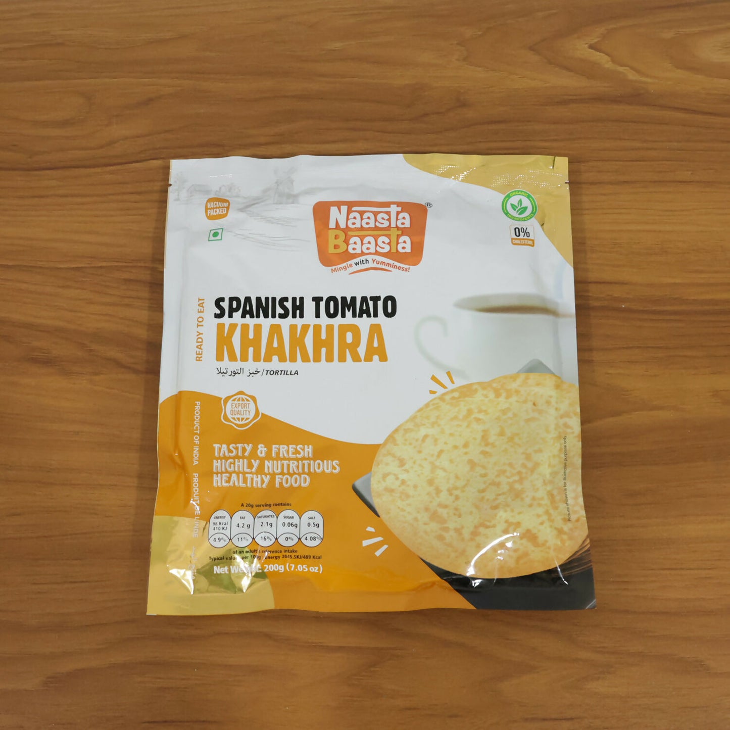 Naasta Baasta Spanish Tomato Khakhra – Tasty & Fresh Highly Nutritious Healthy Food (200Gm)
