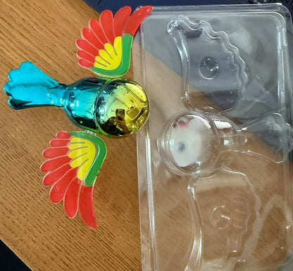 Simulated Flapping Bird Car Ornament | Creative Spinning Dashboard & Mirror Decor