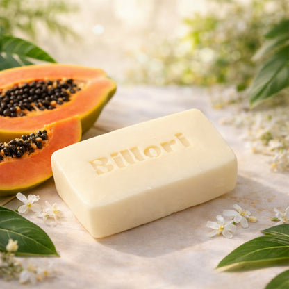 Papaya Glow Hydrating Soap, Papain Enzyme & Papaya Extract (100 g)